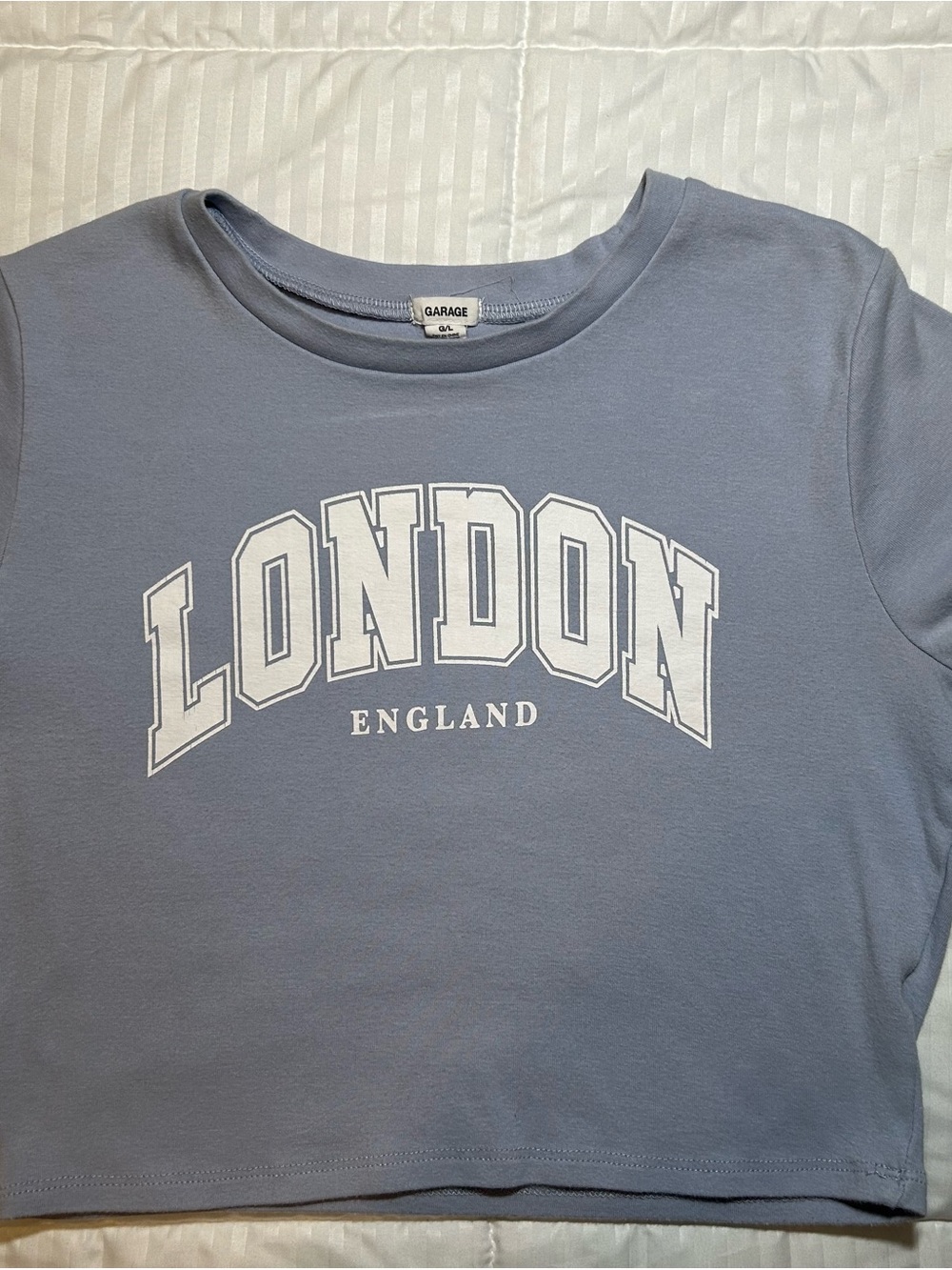 Garage London Graphic Tee - Light Blue